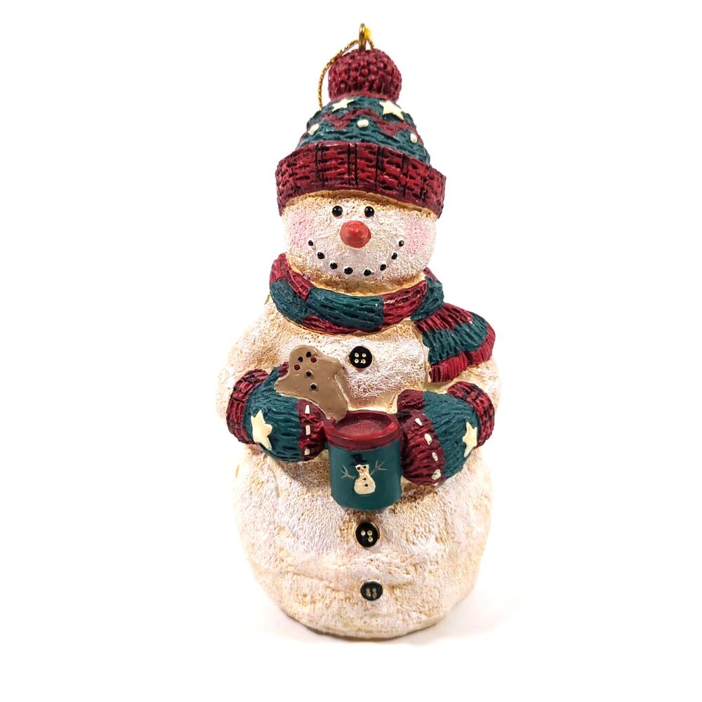 San Francisco Music Box Snowman 5" Ornament Plays Frosty Christmas Used Good